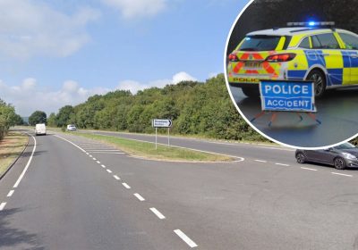 The crash happened on the A303 near Horton, police said. Picture: Google