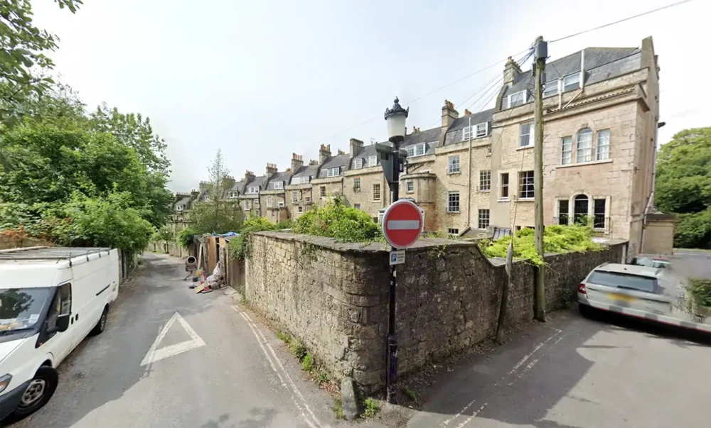 Delia Haxworth passed away after being found at a property in Upper Lansdown Mews, Bath. Picture: Google