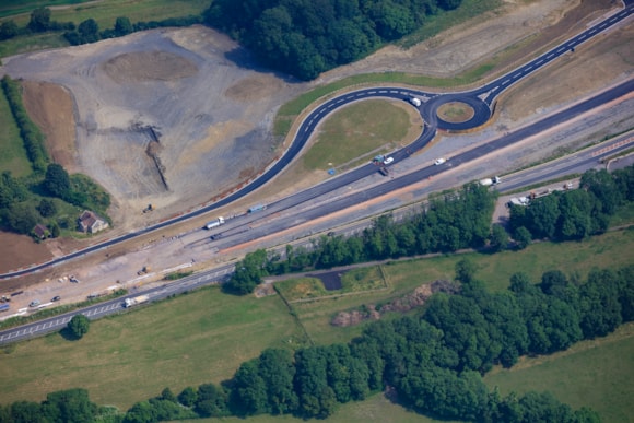 The new roundabout at Camel Hill Picture: National Highways