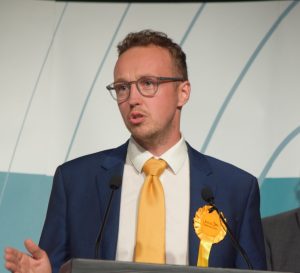 Adam Dance MP on election night Picture: Yeovil and South Somerset Lib Dems