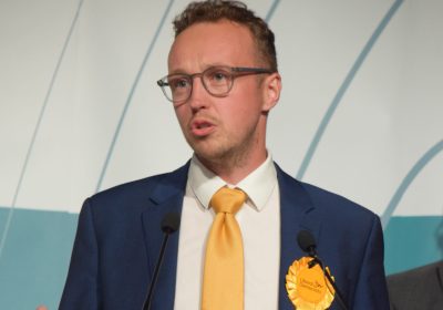 Adam Dance MP on election night Picture: Yeovil and South Somerset Lib Dems