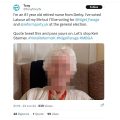 Tweets from a Reform UK-backing X account used photographs of people who have passed away, including Barbara Rymell. Picture: X