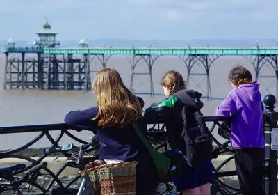 People can now walk or cycle more safely between Weston and Clevedon piers. Picture: North Somerset Council