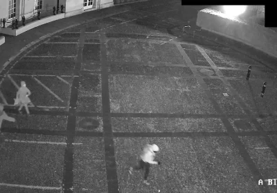 Police have released CCTV footage of the vandalism attack at County Hall in Taunton. Picture: Avon & Somerset Police