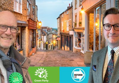 Green Party's Martin Dimery (left) and David Swain (right) Reform