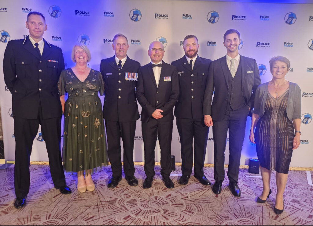 Nick Dalrymple and Mitchell Raymond at the awards night Picture: Avon and Somerset Police