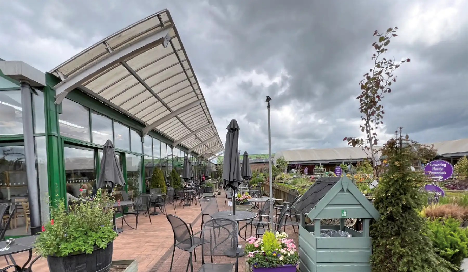 The current outdoor seating will be replaced. Picture: Pleydell Smithyman/Somerset Council