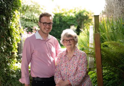 Lady Ashdown with Adam Dance Picture: Yeovil Liberal Democrats 