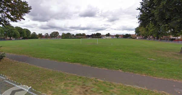 15 caravans had been camped on Victoria Park for around 10 days Picture: Google Maps