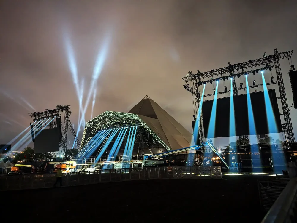 The iconic Pyramid stage is the leading light for the Glastonbury Festival. Picture: Paul Jones/Somerset Leveller