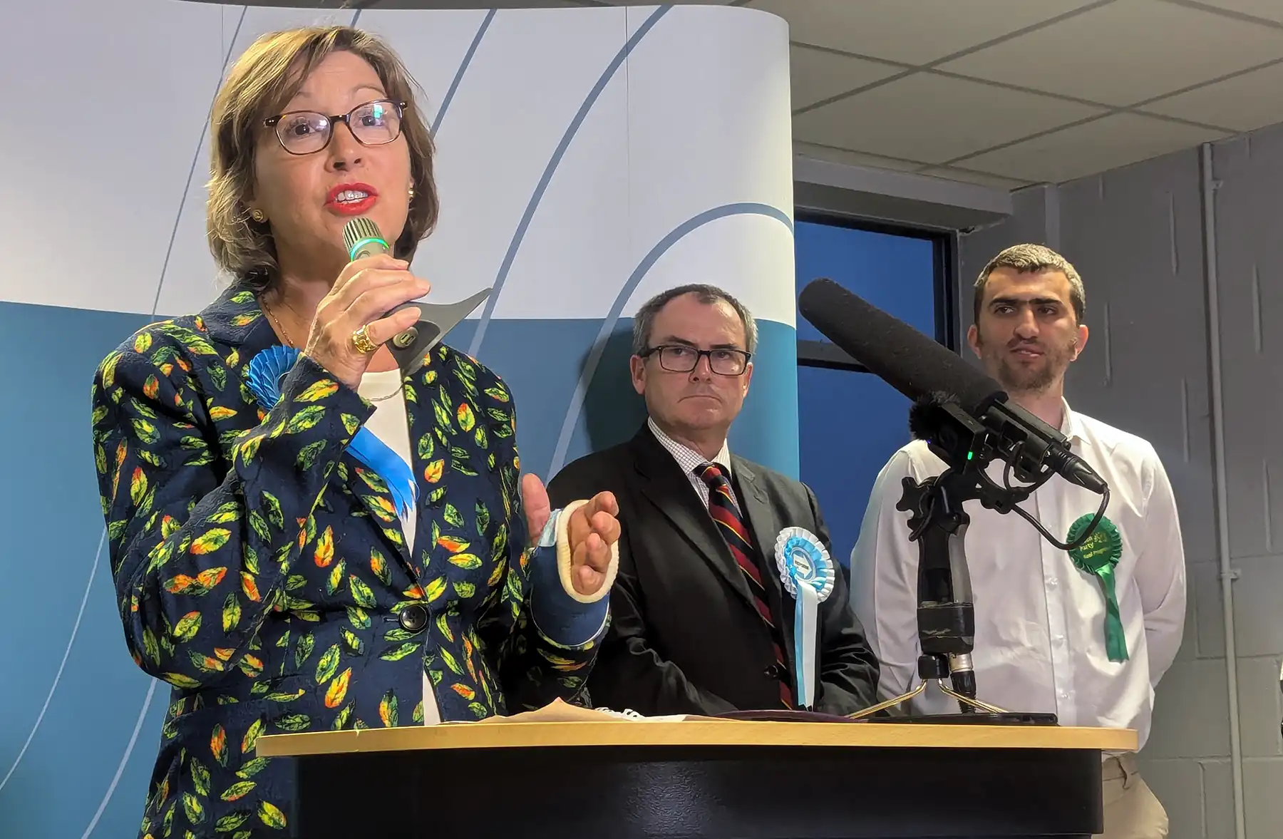 Rebecca Pow was gracious in defeat, as Gideon Amos secured the new Taunton & Wellington seat