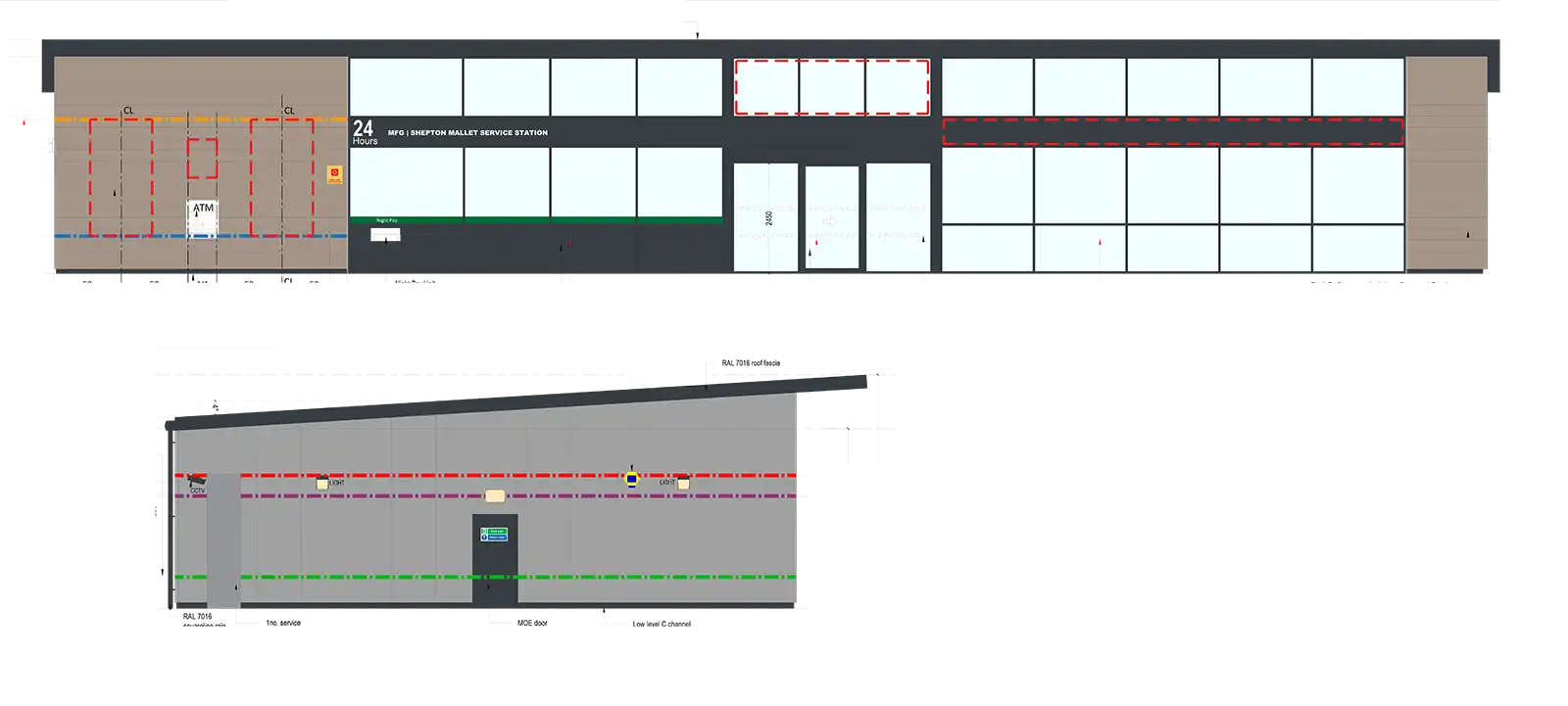 How the new shop building could look at the proposed A37 services at Shepton Mallet. Picture: MBH/Somerset Council