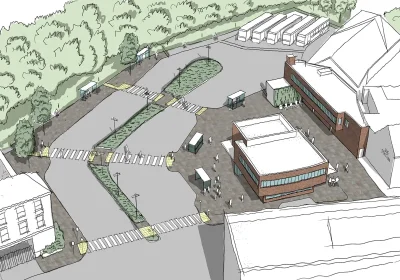 An impression f the new transport hub in Taunton could look. Picture: Somerset Council