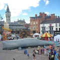 A giant whale will be on display in Shepton Mallet next weekend