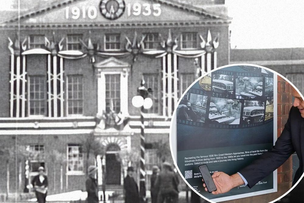 People can step back in time to places like Taunton via the new videos. Pictures: GWR