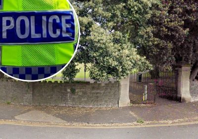 The alleged attack happened in Knightstone Gardens in Weston. Picture: Google