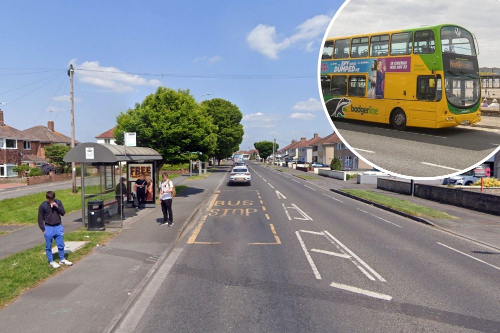 A man was allegedly assaulted on the top deck of an X1 bus as it travelled in Locking Road, Weston. Pictures: Googe/NS Council