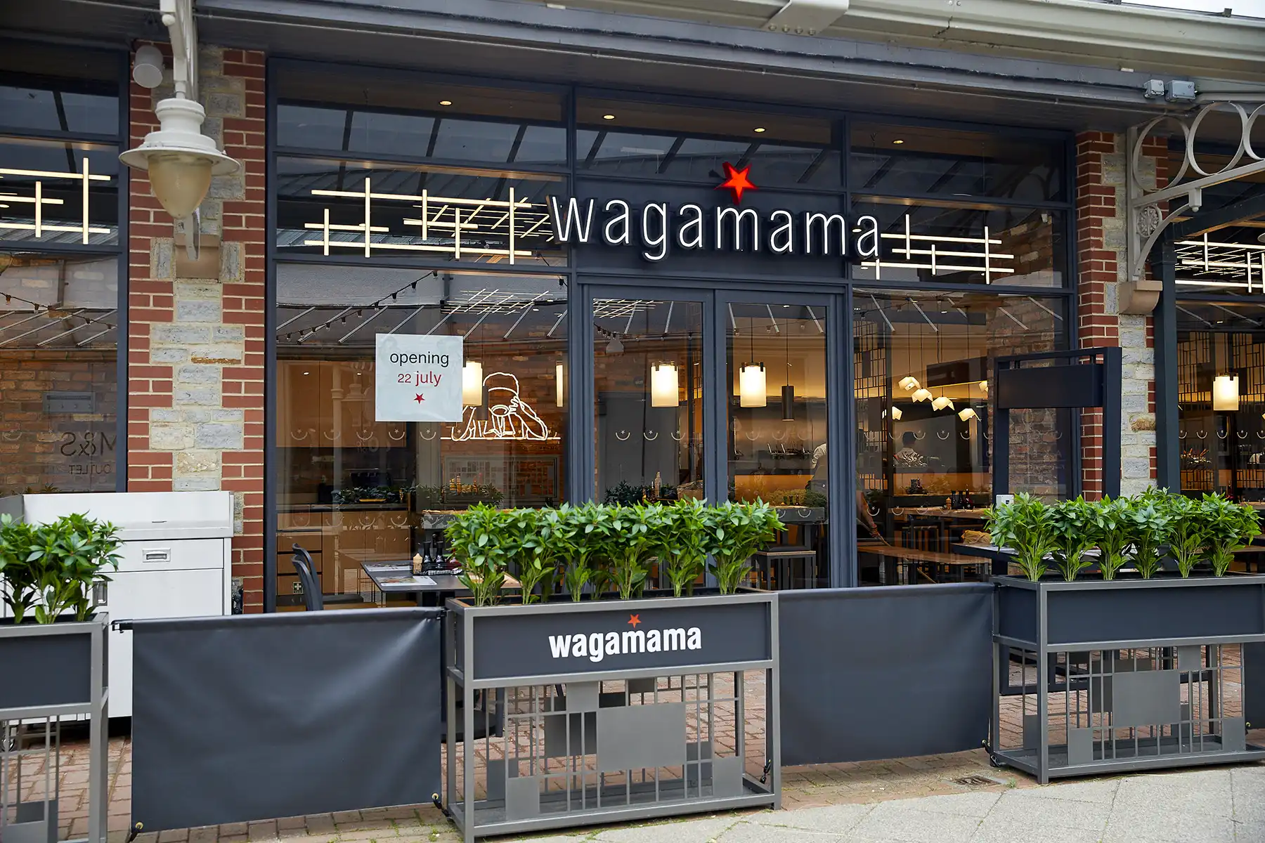 The Clarks Village Wagamama is touted as the most sustainable branch in the UK