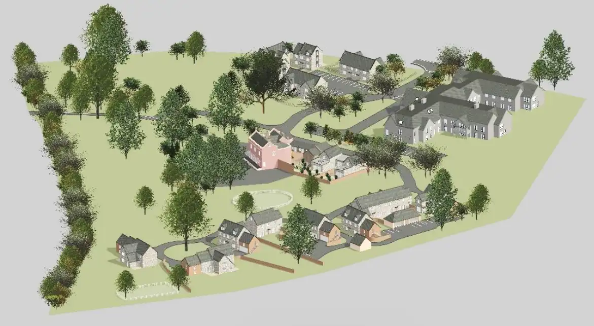 How the Woodlands Castle estate could look if the plans are approved. Picture: Prime Meridian/Somerset Council