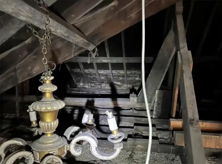 Woodlands Castle near Taunton has fallen into disrepair