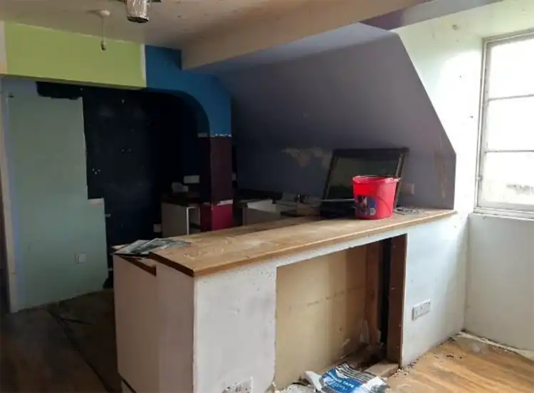 Woodlands Castle near Taunton has fallen into disrepair