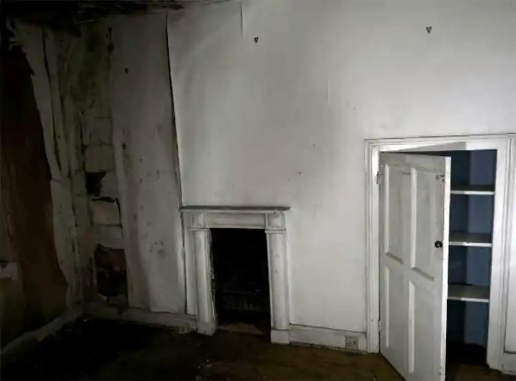 Woodlands Castle near Taunton has fallen into disrepair