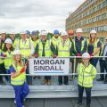 The topping out ceremony for the new theatre Picture: Somerset NHS Foundation Trust