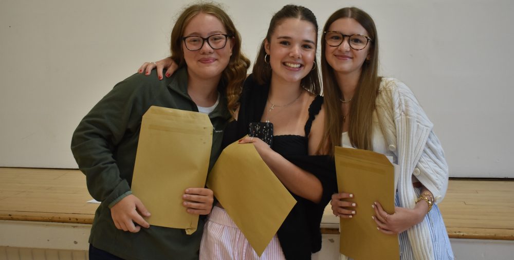 Students celebrating their results Picture: King Arthur’s School