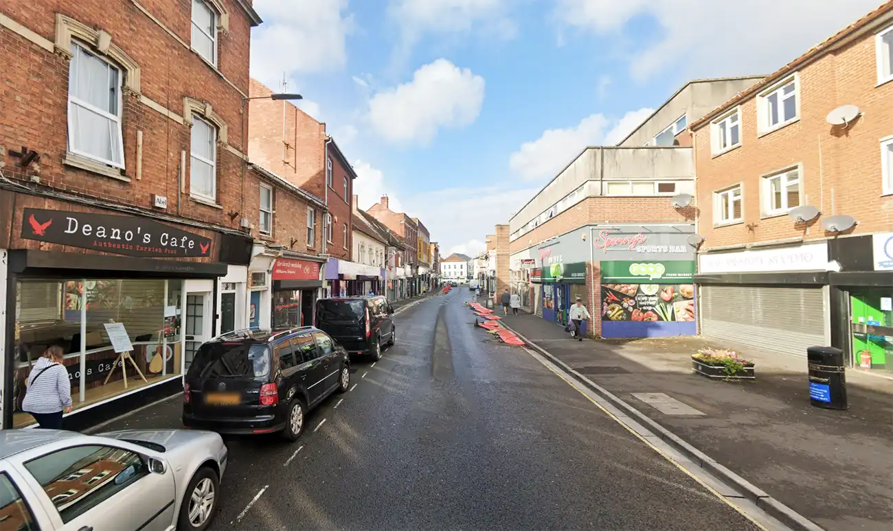 Eastover in Bridgwater is set to close until November as work gets underway on the Celebration Mile. Picture: Google