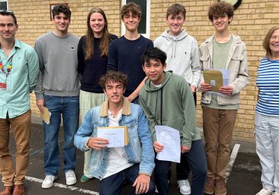 GCSE and IGCSE Maths Students with Mr Dalzell and Mrs Owen Picture: Sexey's School