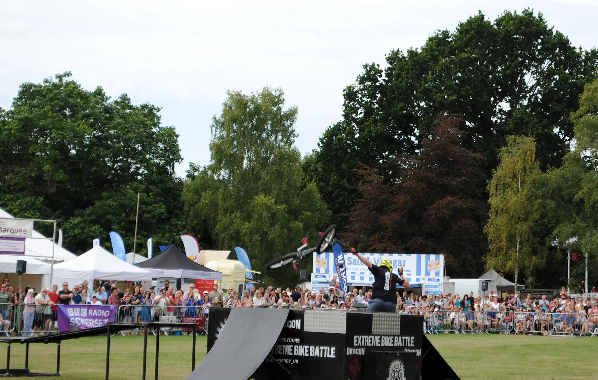 But thanks to his lightning reactions, he was able to land relatively safely