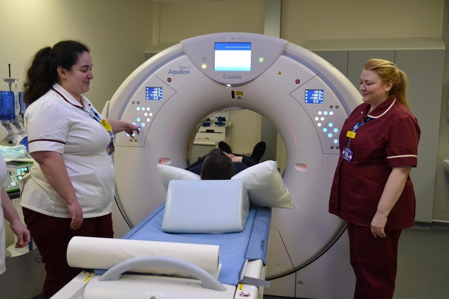 The new CT scanner will reduce waiting times, according to the hospital Picture: Yeovil Hospital