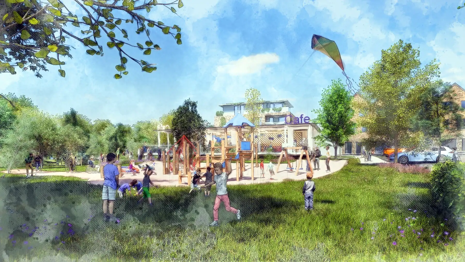 Acorn Property Group says it will develop a mixed-use scheme on the site, including green spaces and affordable housing. Picture: Acorn