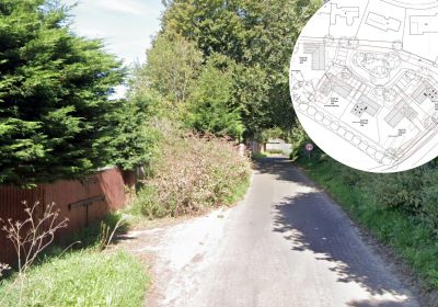 The homes would be built on a site off North Street, Norton sub Hamdon. Pictures: Google/Atelier 17/Somerset Council