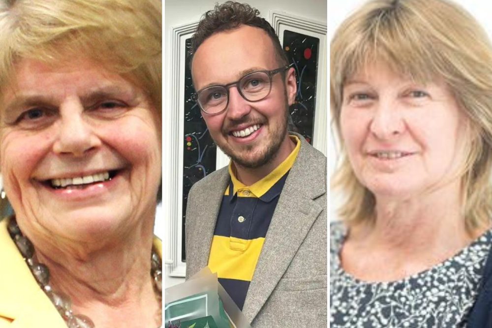 From left, Ros Wyke, Adam Dance and Dixie Darch are all stepping back form their lead roles at Somerset Council