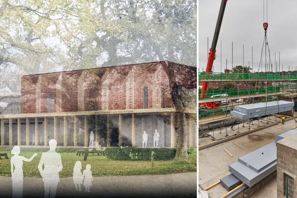 Work is progressing apace on the new Shoemakers Museum in Street, Somerset