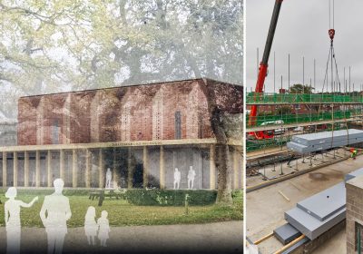 Work is progressing apace on the new Shoemakers Museum in Street, Somerset