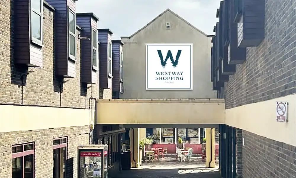 29 signs could be replaced at Westway Shopping centre in Frome. Picture: Nixon Kitchener Architects/Somerset Council