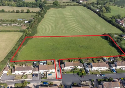 The site, in Kingsbury Episcopi, has permission for 25 homes and is up for sale. Picture: GTH