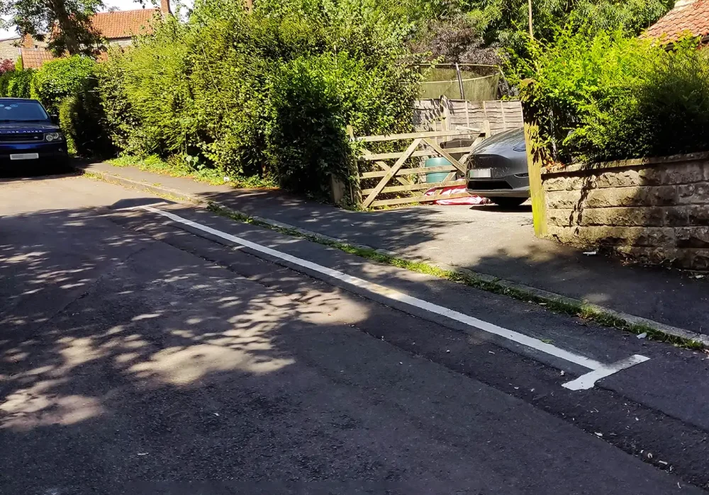 The lines appeared from nowhere in Shop Lane, Pilton...