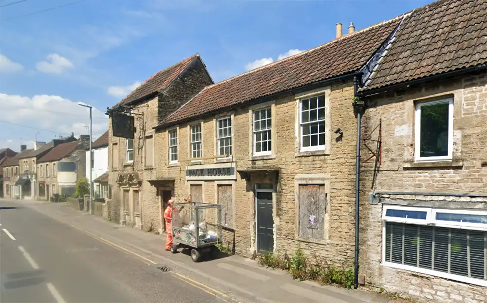 The former Packhorse pub in Frome could be converted to offices for three years. Picture: Google