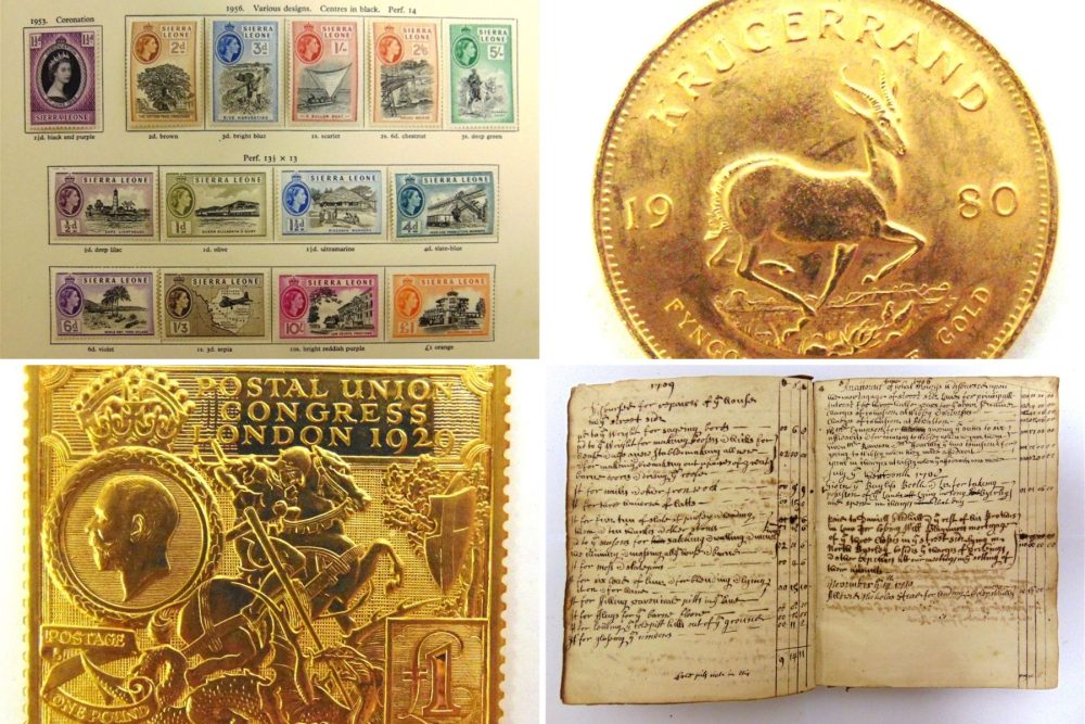 The GTH Collectables sale featured everything from coins, to stamps, and historic recipes