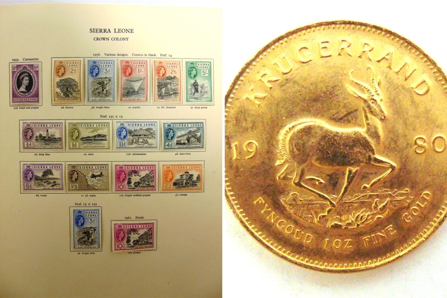 A collection of Commonwealth stamps and Krugerrands did well at the GTH sale