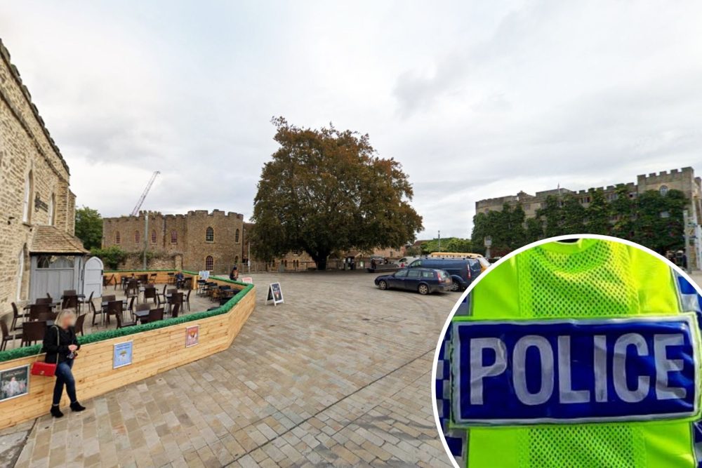 The initial incident occurred in Castle Green, Taunton, the court heard. Picture: Google