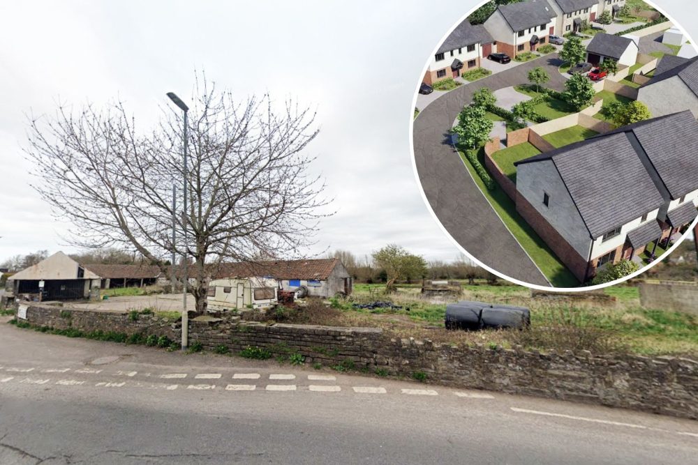 The homes could be built at Northload Bridge Farm, Glastonbury, if plans are approved