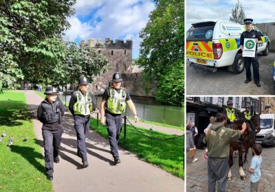 Police were out in force across the Mendip and South Somerset areas during a week of action. Pictures: Avon & Somerset Police