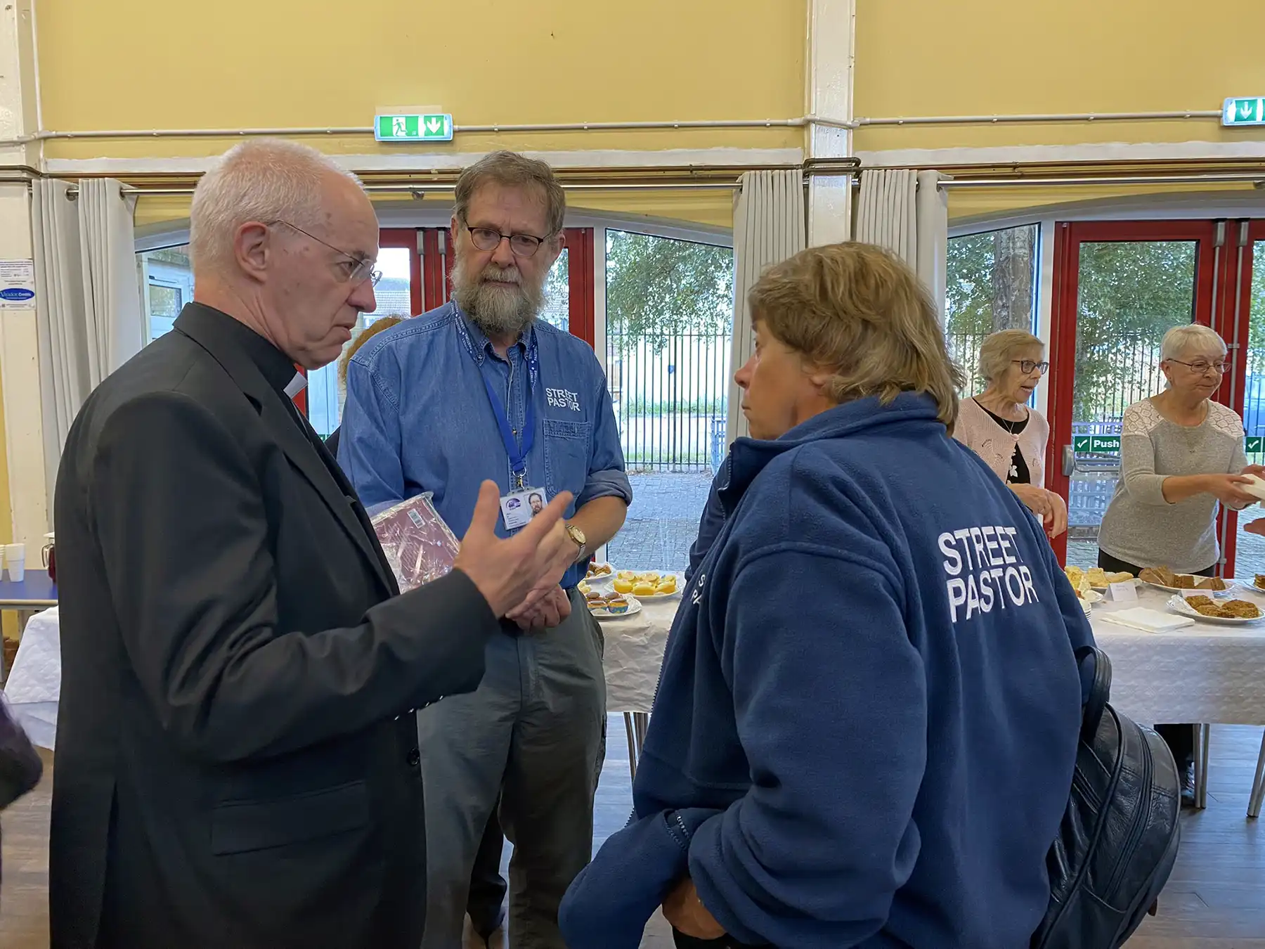 With Street Pastors at the St Francis of Asisi Church in  Bridgwater