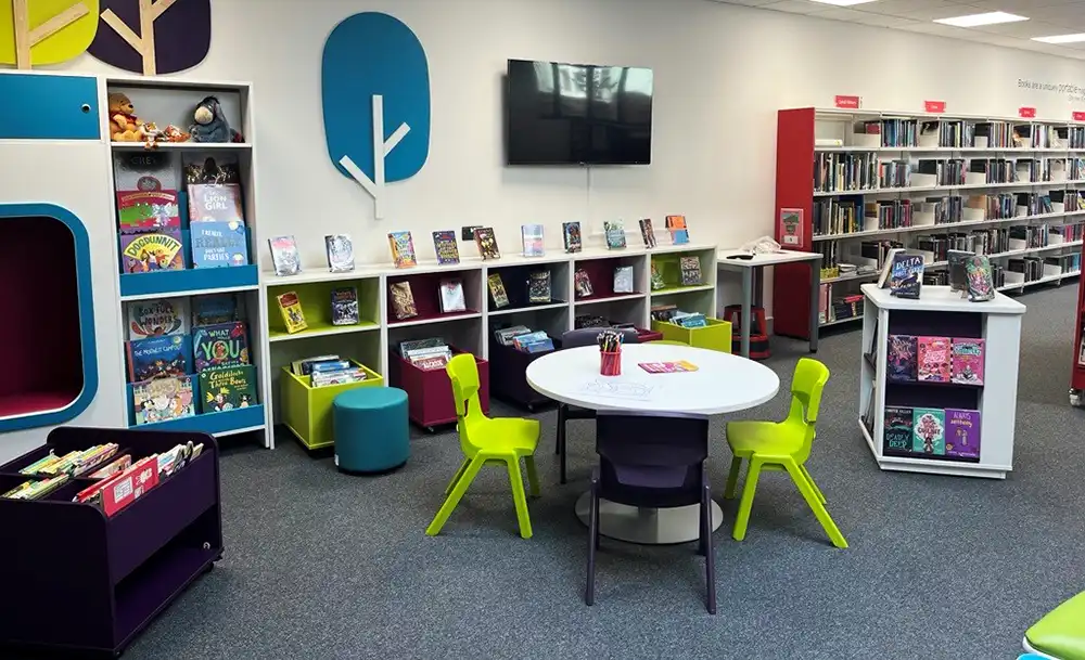 Inside the new-look Wellington Library. Picture: Somerset Council