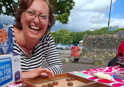 The event proved popular, with people taking part as they walked past Picture: Frome Town Council
