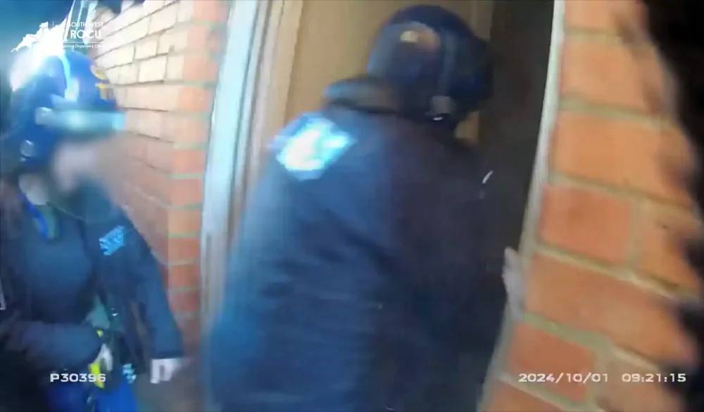 Police raids included one at a property in the Corporation Street area of Taunton. Picture: Avon & Somerset Police